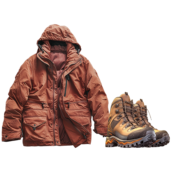 Trekking Shoes & Jackets on rent