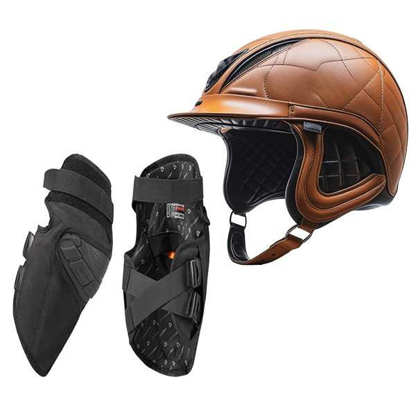 Riding Helmet & Guards on rent