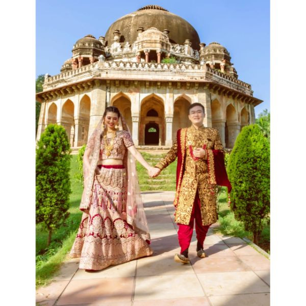 Sherwani and Lehnga combo   on rent