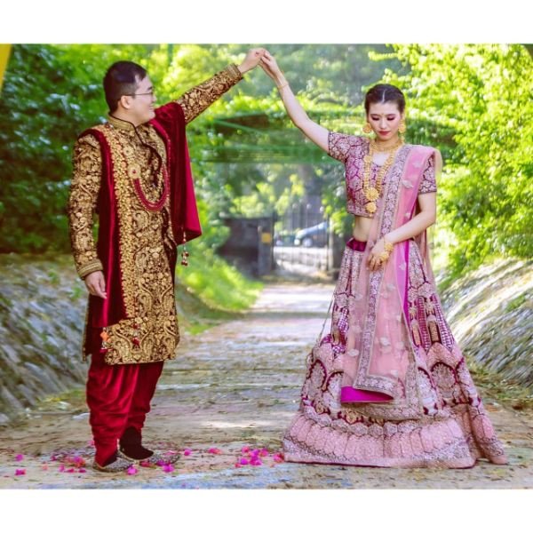 Sherwani and Lehnga combo   on rent