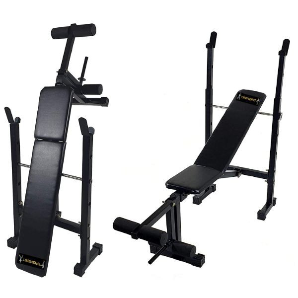 Combo - Adjustable Bench & Mini Squat Rack on rent