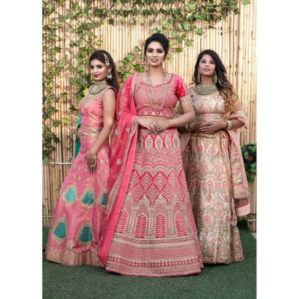 Heavy Bridal Lehengas on rent