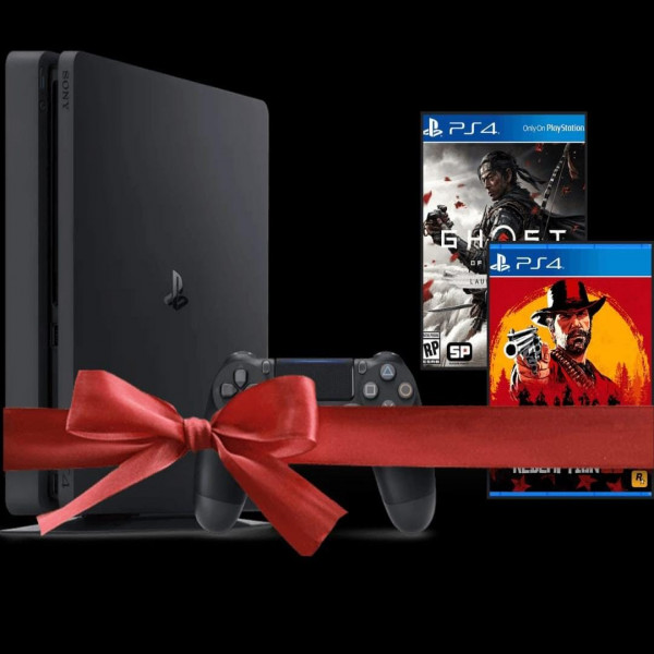 PS 4 + Ghost of Tshushima + Red Dead Redemption 2 on rent