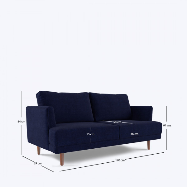 Melisa 2 Seater Sofa - 67" on rent