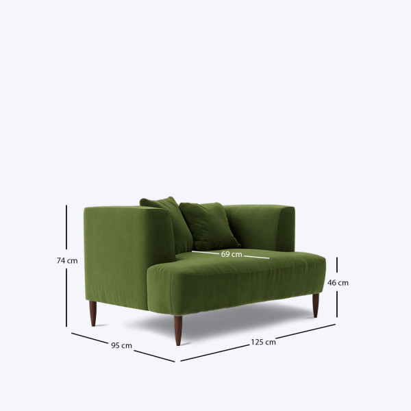 Infinito 1 Seater Love Seat Sofa - 55" on rent