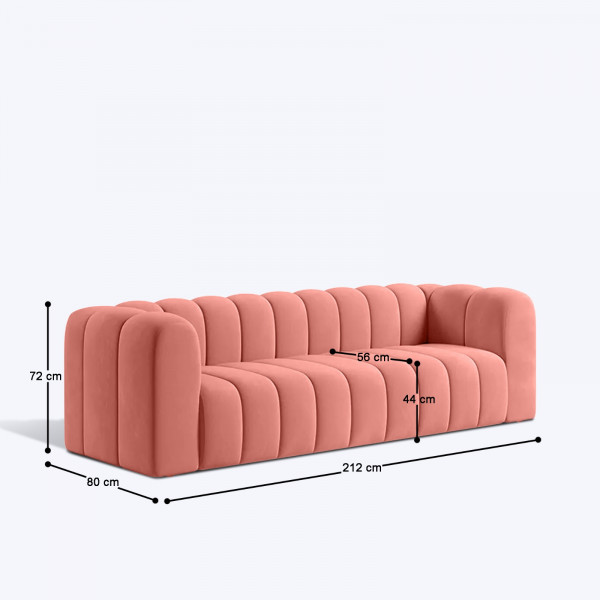 Mebble 3 Seater Sofa - 83" on rent