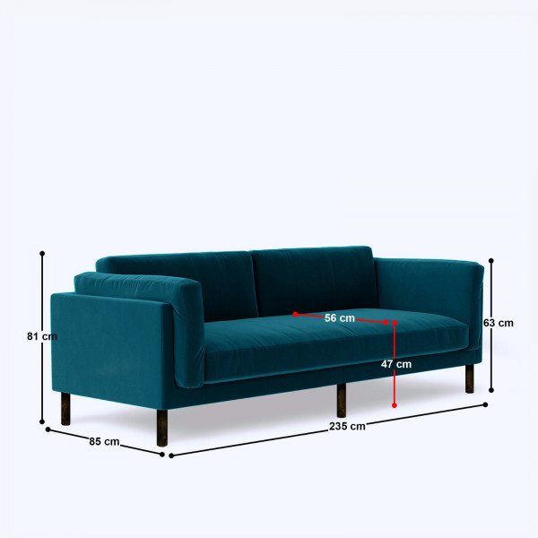 Orficca 4 Seater Sofa - 94" on rent