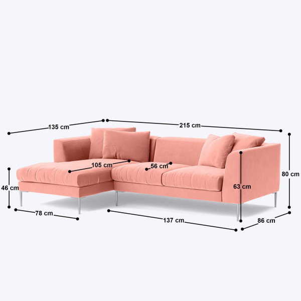 Hybo L Shaped Sofa - 85 on rent