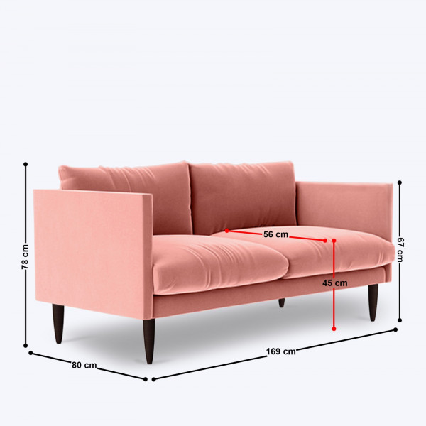 Eronz 2 Seater Sofa - 66" on rent