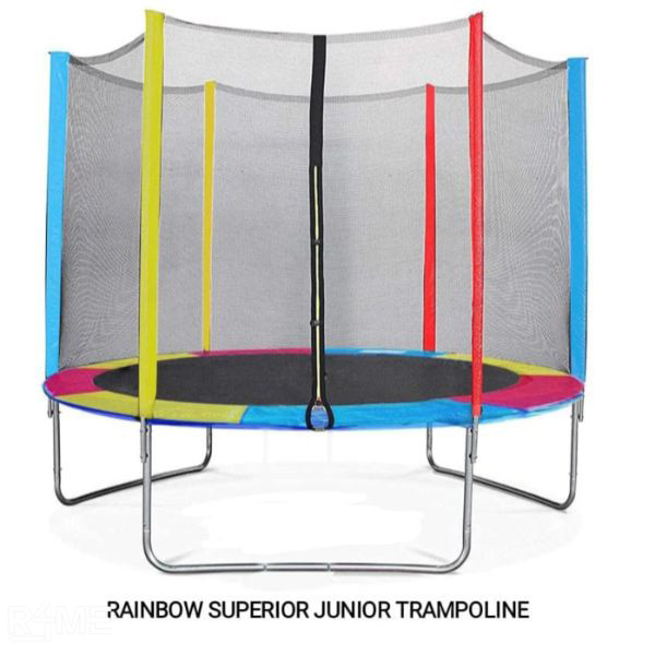 Rainbow Superior Junior Trampoline on rent