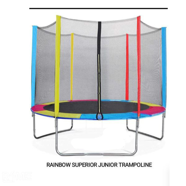 Rainbow Superior Junior Trampoline on rent