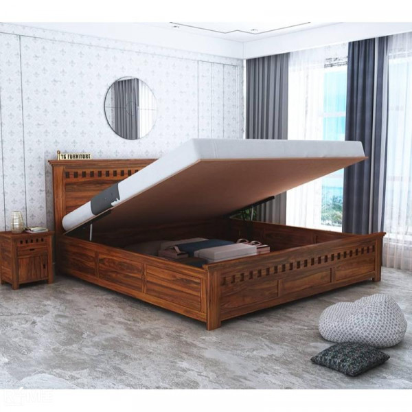 Double Bed With Storage on rent