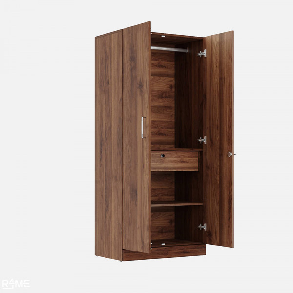 Wooden wardrobe with 2 door 7 Feets hight on rent