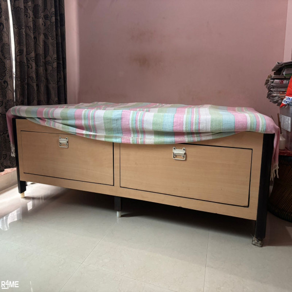 Solid wood diwan with storage stainless steel diwan with storage and back support for weak people on rent