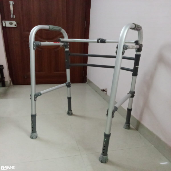 3 SEATER SOFA  6 SEATER WOODEN DINING TABLE AND ALUMINIUM FOLDABLE WALKER FOR HANDICAPPED AND OLD PEOPLE on rent