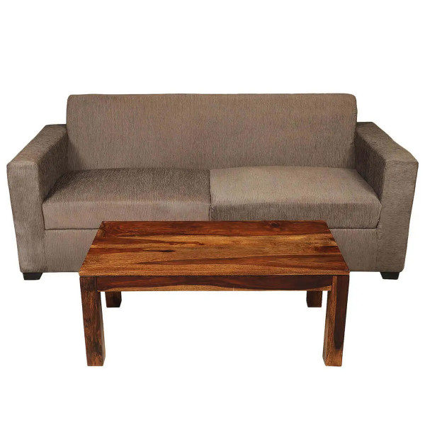 Three Seater Sofa  (Brown) on rent